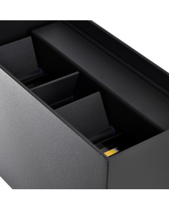 DAVOS * APLIQUE EXTERIOR LED* 4*6W 4000K NEGRO ARENADO